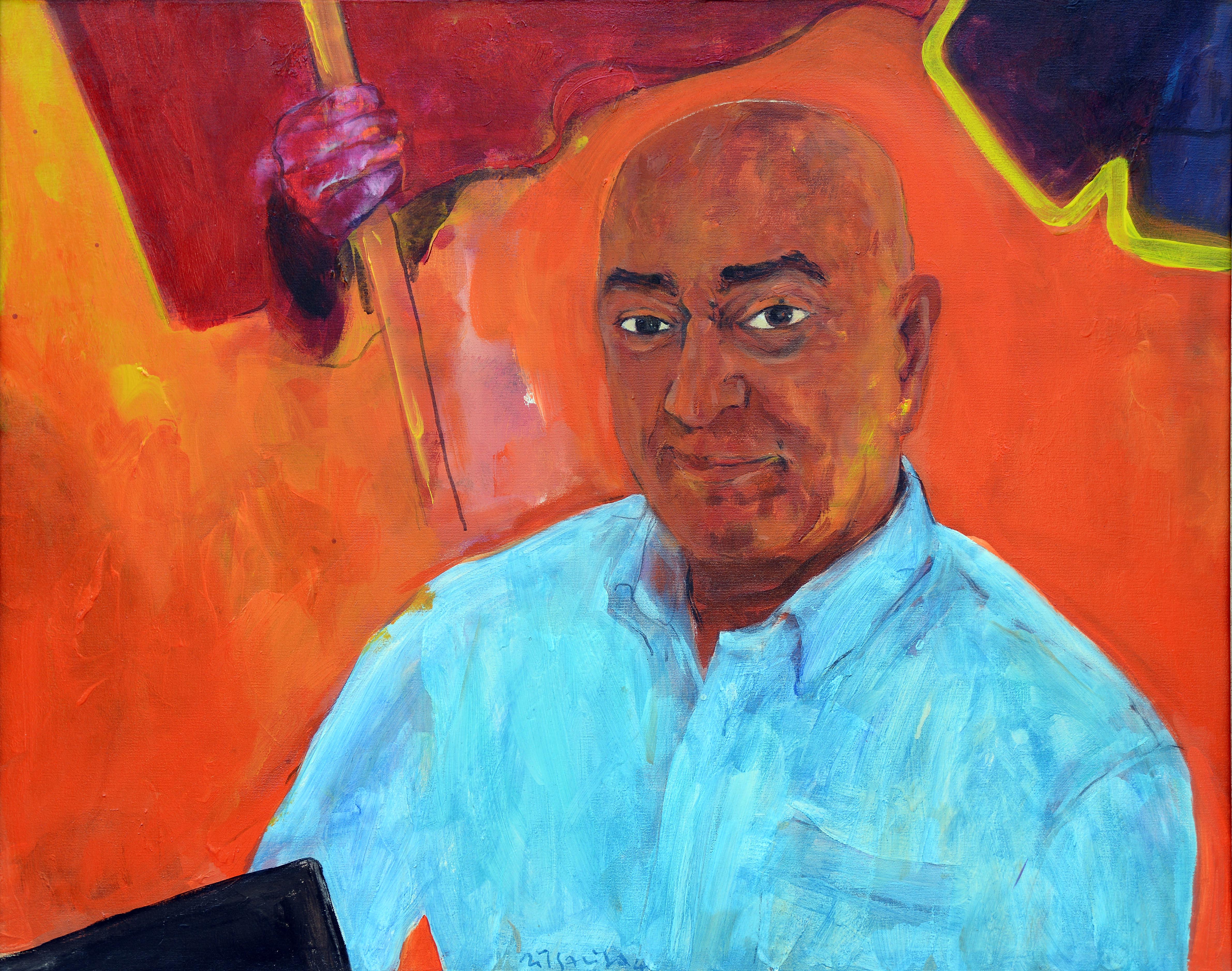 Portre-Portrait, 2004, Tuval üzerine yağlıboya-Oil on canvas, 70x88 cm